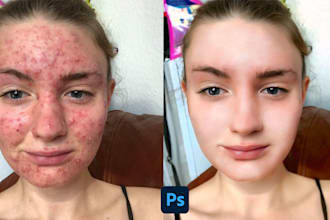 professionally retouch portrait photos in photoshop