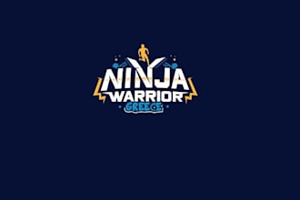 design unique ninja warrior logo