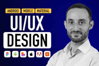 design and redesign modern android app UI UX in figma