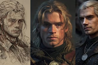 paint realistic or fantasy character art