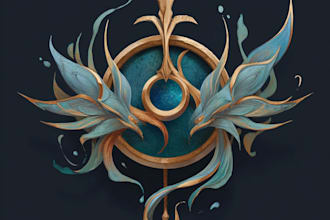 design logo designer anime, fantasy