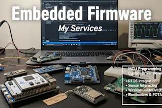 develop and fix firmware for any mcu stm32 esp32
