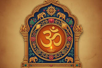 design a professional and unique hindu logo for your brand