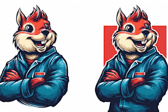 draw animals cartoon illustration