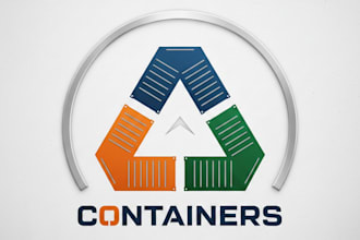 design a professional containers logo for your business