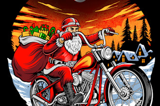 design a vintage motorcycle mascot illustration