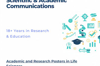 design academic and research posters for life sciences