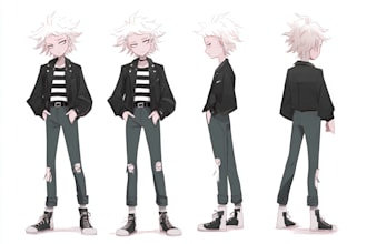 do danganronpa style art for you