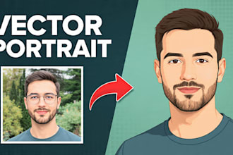 do a vector portrait for you