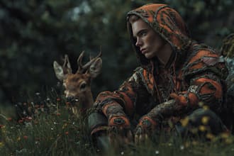 design and illustrate realistic characters