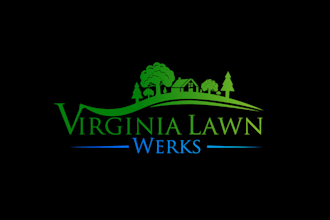 make unique attention logo for virginia lawn werks