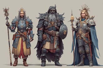dnd character art and dnd character art