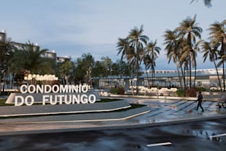 do professional landscape and exterior 3d modeling and rendering