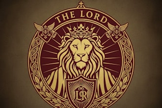 design a powerful and unique lord logo for your brand
