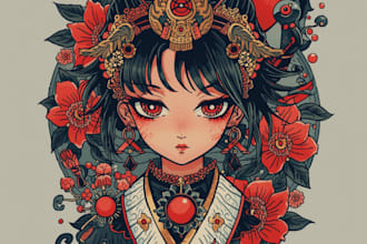 design a tattoo in japanese style