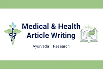 do accurate medical or ayurveda and research writing with references
