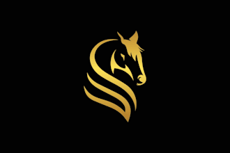 custom horse logo for brands equestrian sports