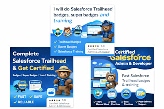 complete salesforce superbadges and projects