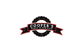 create automotive logo for coopers tires service