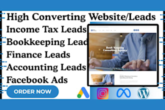 bookkeeping leads income tax website accounting finance bookkeeping website
