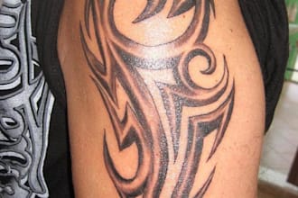 high end linework tattoo design for you