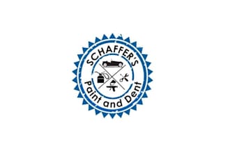 design amazing automotive logo schaffers paint and dent