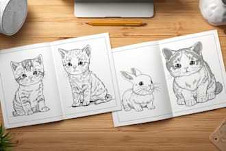 create cute coloring book pages for amazon kdp