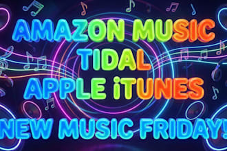music promotion on amazon music, tidal apple itunes
