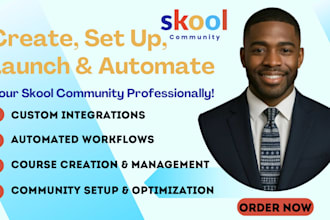 do skool promotion, online community skool setup, skool community manager