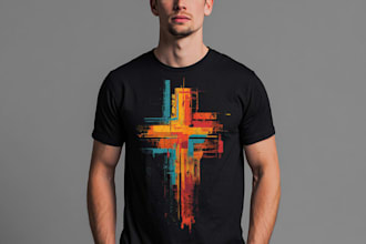 create typography christian t shirt design