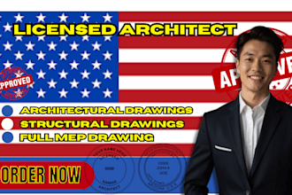 prepare architectural drawings for building permit approval