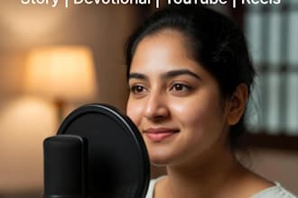 do a professional hindi and marathi female voice over