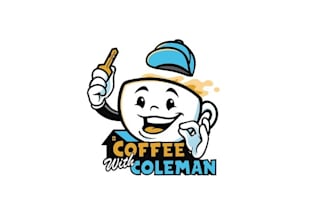 design stand out coffee cafe logo with coleman