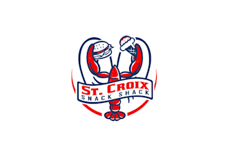 design unique super maine snack shack logo