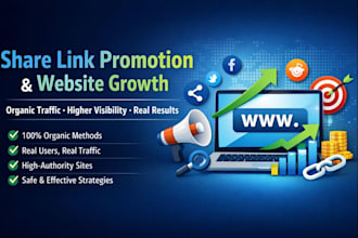 do share link promotion website website promotion organic growth to top sites