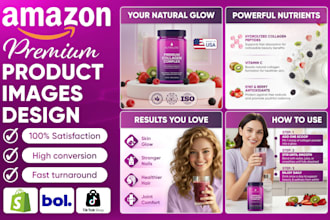 design amazon listing images, product infographics, image editing