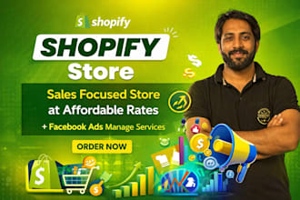 create sales focused shopify website store