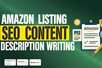 do perfect amazon copywriting, seo amazon listing optimization, fba description