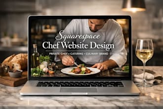 design a high converting squarespace chef and culinary brand website