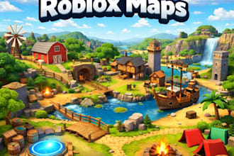 design custom roblox game map with immersive gameplay environment