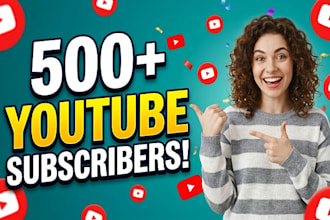 guarantee youtube channel promotion for 500 plus subscriptions