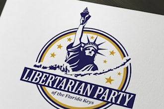 do minimalist political campaign logo design