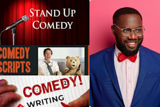 write movie script screenplay stage play drama film comedy funny jokes stand up