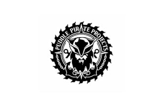 create an eye catching funky pirate logo for a woodworker