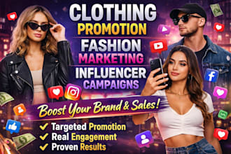 do professional clothing promotion and fashion marketing