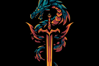 design awesome rpg fantasy or sci fi logo for you