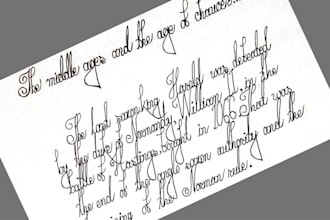 write anything with my beautiful cursive handwriting