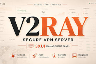setup secure v2ray VPN server with 3xui management panel