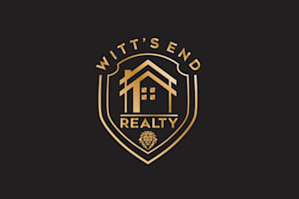 do artwork logo for real estate brokerage archery farmhouse