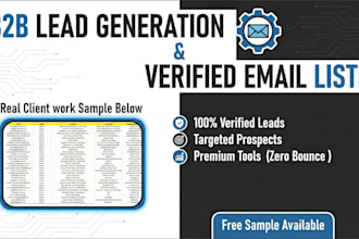 provide verified b2b prospect lists for lead generation